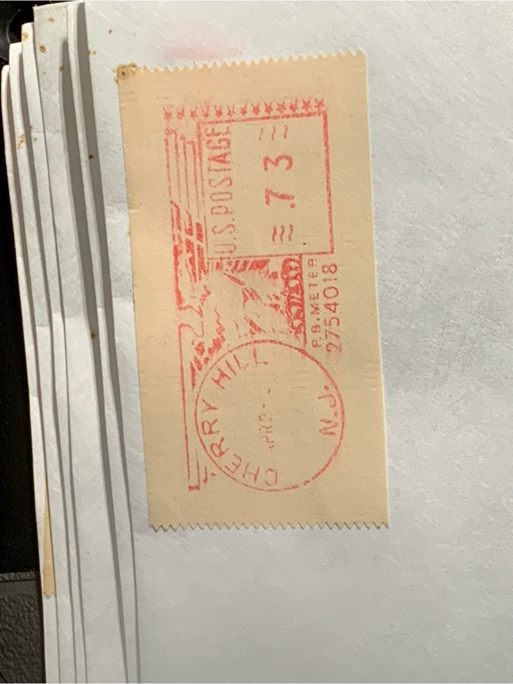 Twenty Nine (29) Vintage 1984 USPS Meter Stamps $50 Value Cherry Hill NJ - Picture 6 of 9
